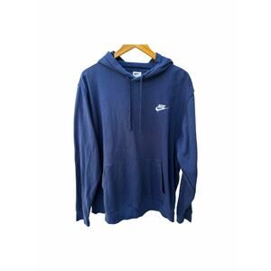 navy blue 2000s nike mens hoodie